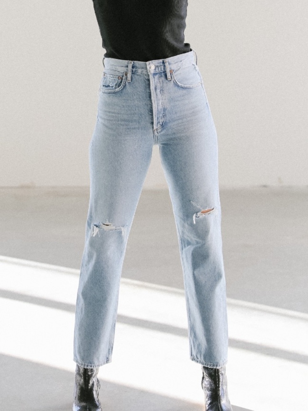 NWT AGOLDE 90’S MID RISE LOOSE FIT JEAN